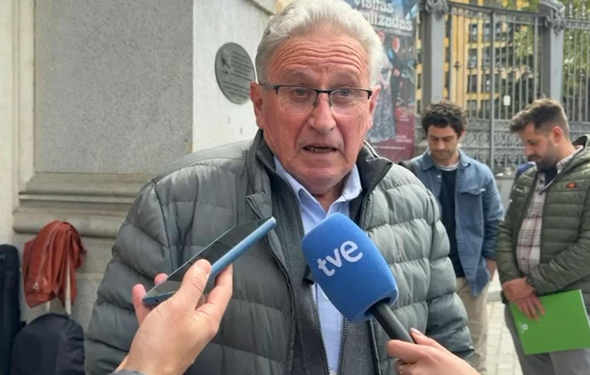 Ramón Artime, en Madrid, a la salida del Ministerio de Agricultura y Pesca (MAPA).