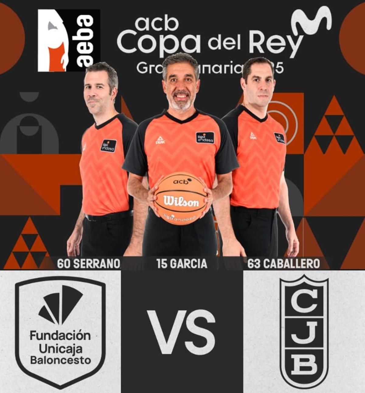 Los árbitros del partido de esta tarde.