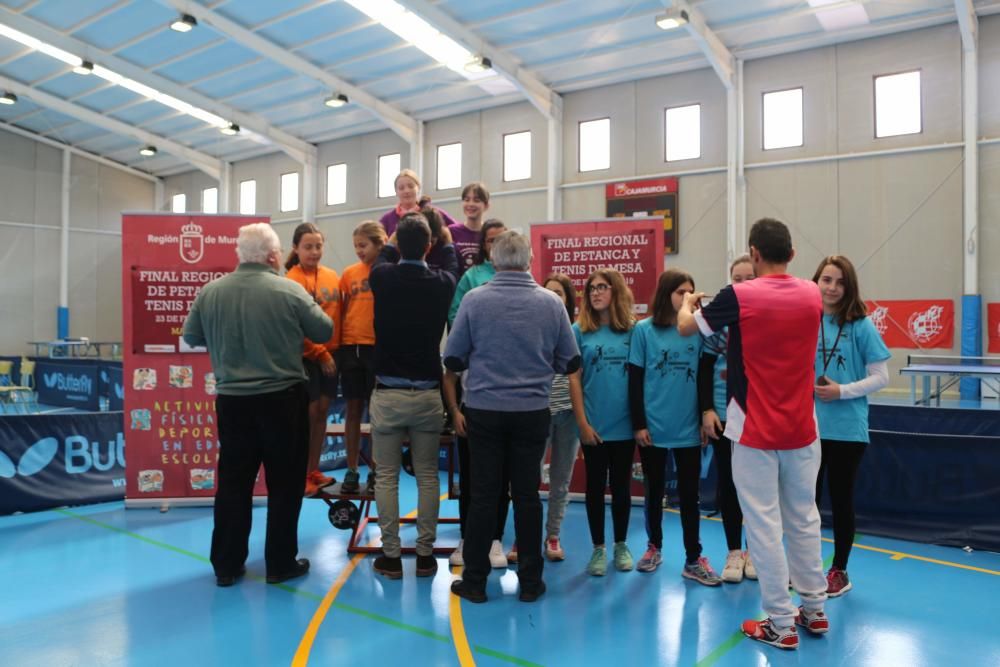 Final de tenis de mesa de Deporte en Edad Escolar