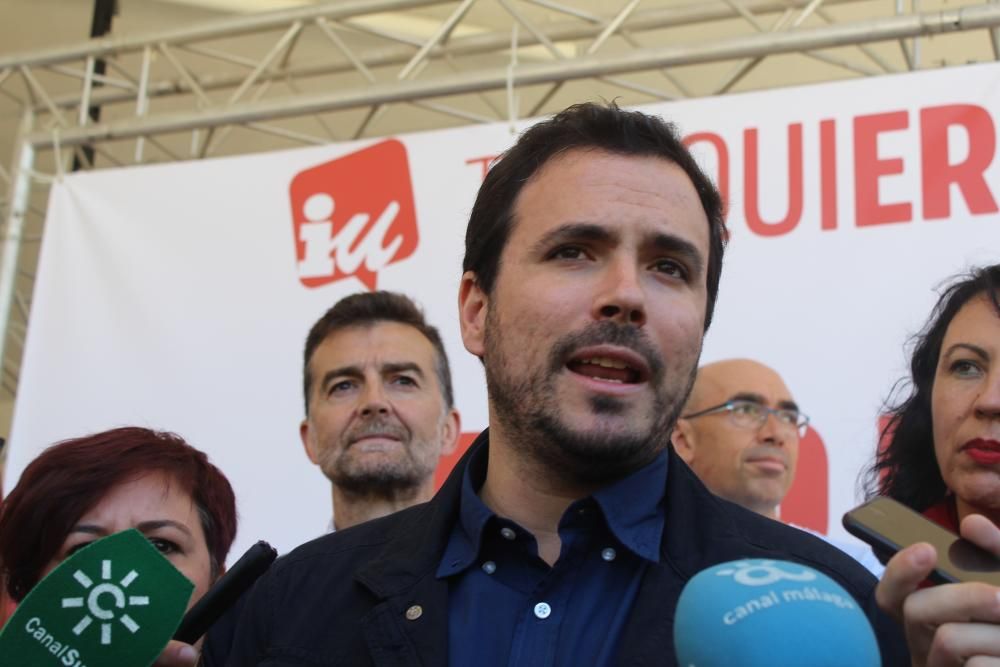 Garzón y Maíllo piden el voto para IU en Málaga