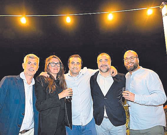 Miquel Bibiloni, Izaskun Goya, Xavier Brugarolas, Xisco Bergas y Martí Rodríguez.