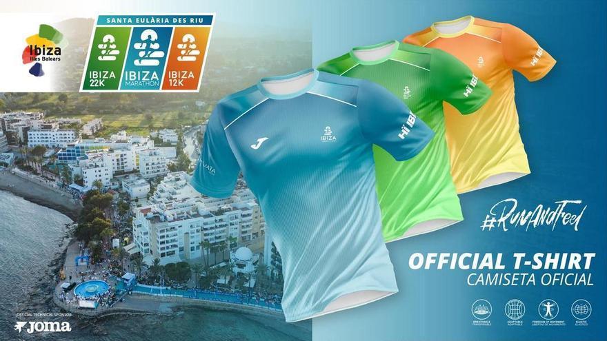 Así es la camiseta oficial del Santa Eulària Ibiza Marathon diseñada por Joma