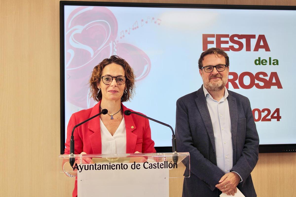 Selma y Sorlí, en la presentación del acto, este miércoles.