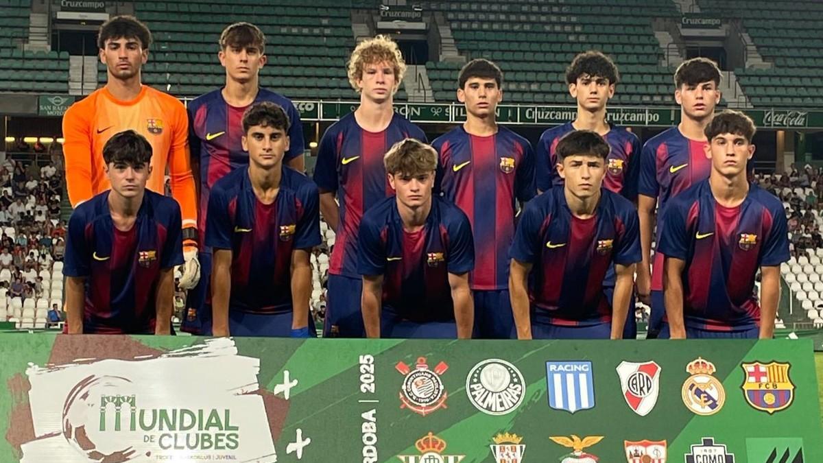 Este es el once inicial del Juvenil B contra el Palmeiras