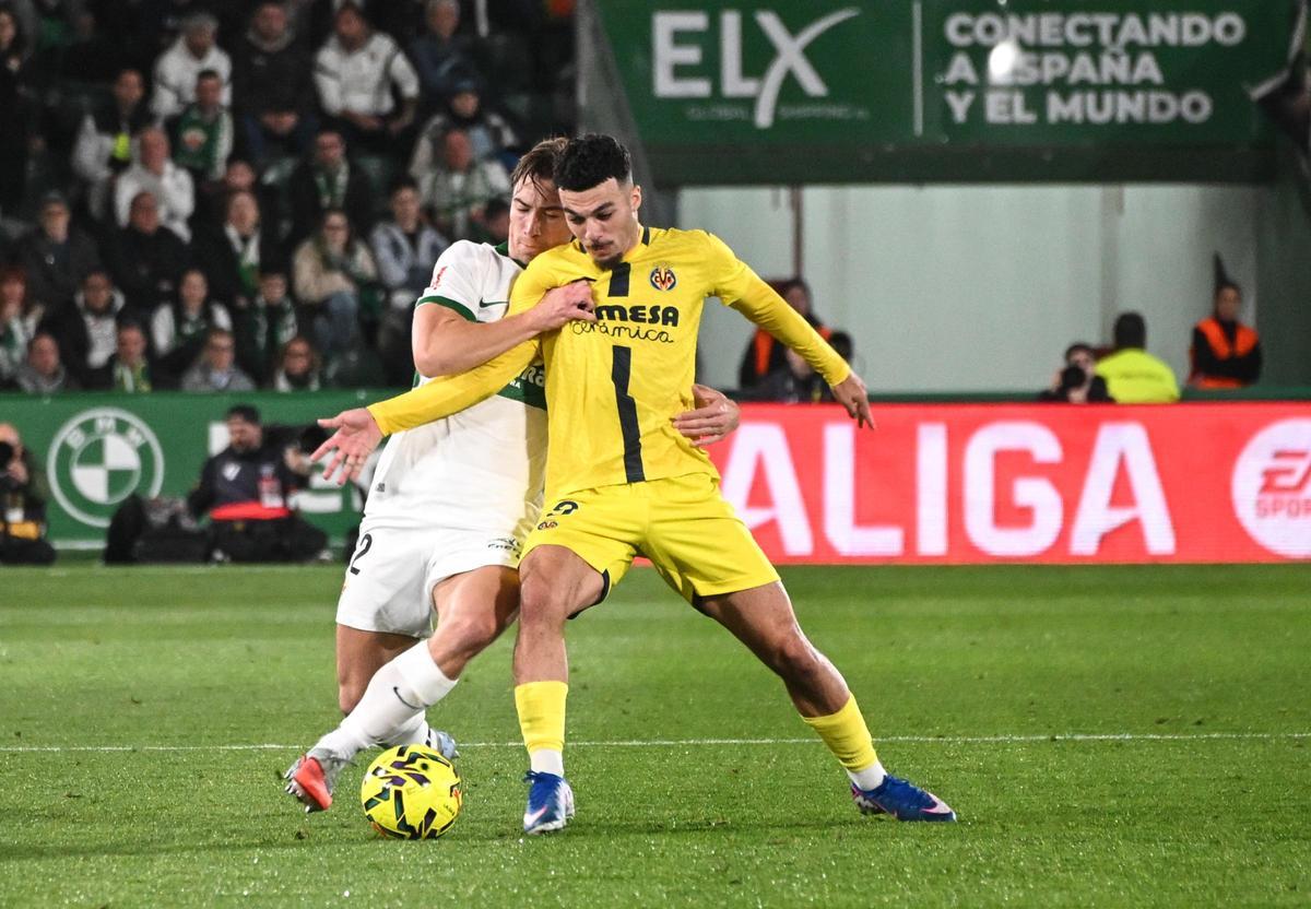 Las mejores imágenes del Elche CF - Villarreal CF (1-3)