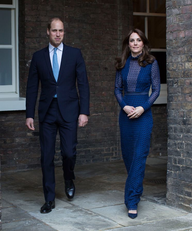 Los Duques de Cambridge en una recepción en el Palacio de Kensington