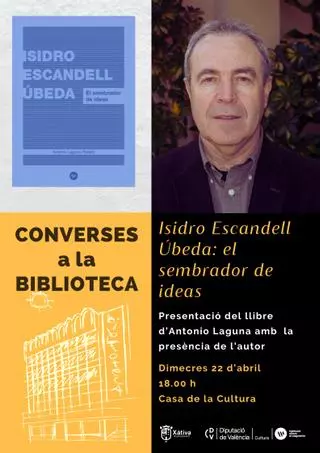 Xàtiva recuerda la figura de Isidro Escandell con la presentación del libro de Antonio Laguna