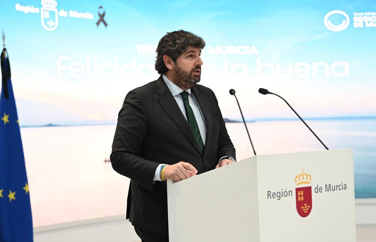 Fernando López Miras, presidente de la Región de Murcia.