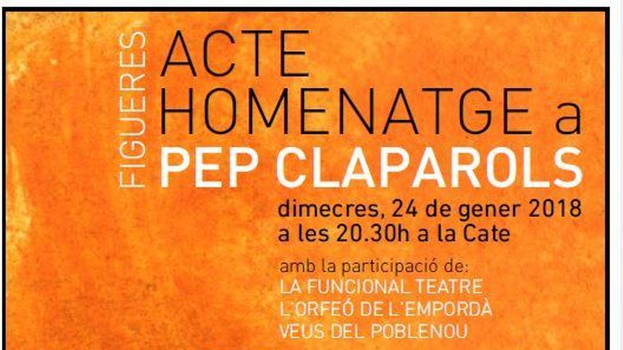 Pep Claperols rep homenatge a Figueres