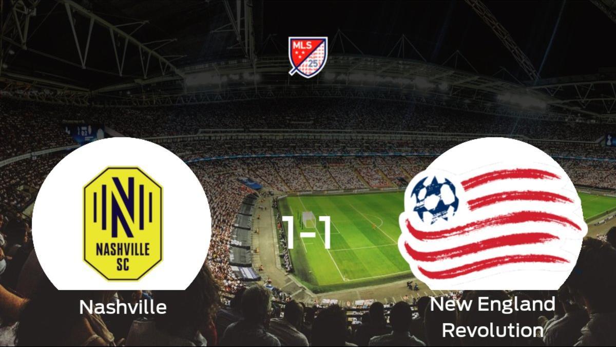 El Nashville SC y el New England Revolution se reparten los puntos tras su empate a uno