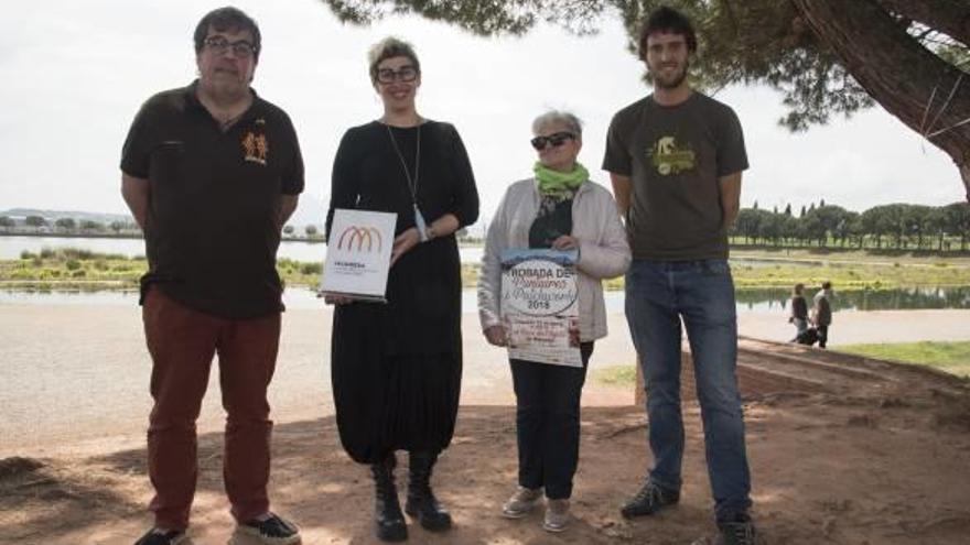 D&#039;esquerra a dreta, Pesarrodona, Crespo, Hosta i Albert Marsiñach (Punt d&#039;Informació Parc de la Sèquia)