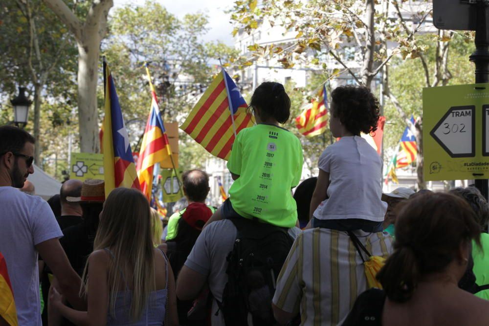 Concentració per la Diada 2017 a Barcelona