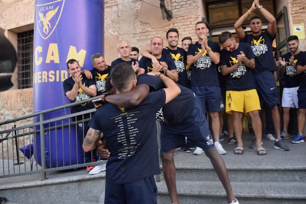 Celebración del ascenso a Segunda División A del UCAM