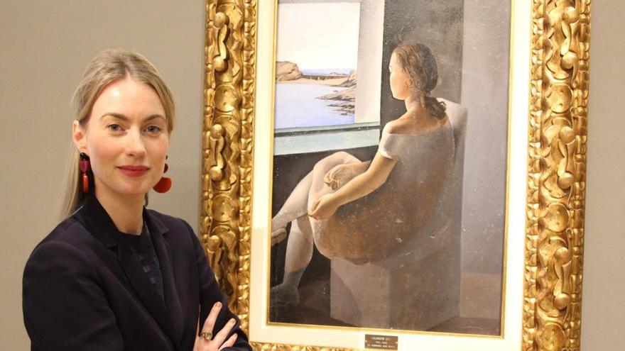 El quadre de Dalí &#039;Retrat de perfil (La germana Anna Maria)&#039; exposat a la galeria Bonhams de Londres