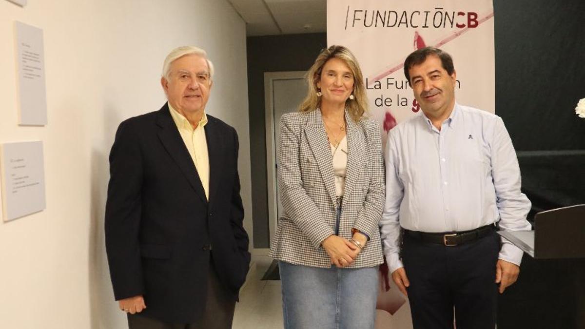 Jerónimo García, Blanca Subirán y Jaime Cobo, en la presentación.