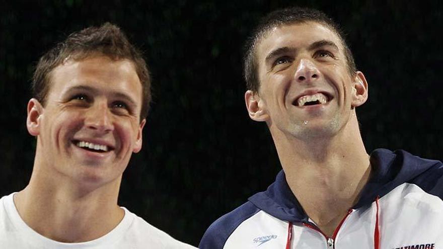 Ryan Lochte y Michael Phelps.