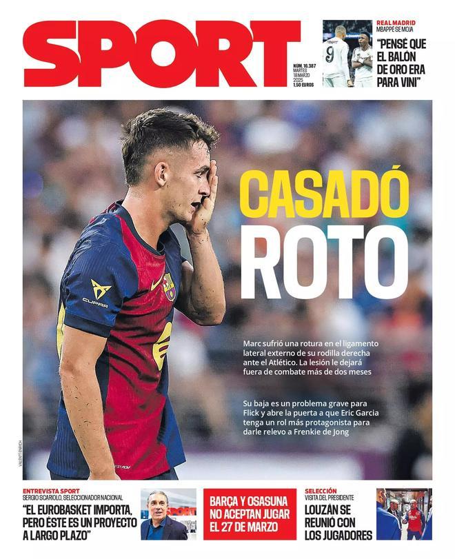 Las portadas de la prensa deportiva de hoy