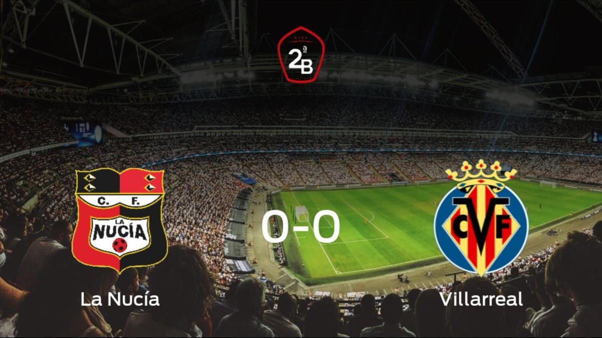 La CF La Nucía y el Villarreal B firman las tablas tras empatar a cero