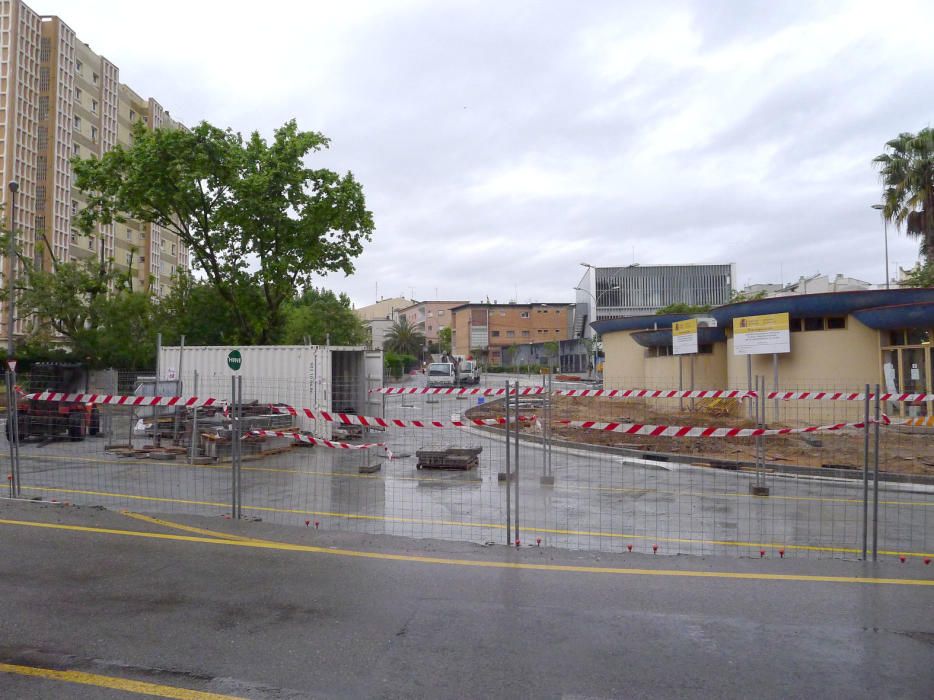 Segona fase d'obres a la plaça del Sol Figueres