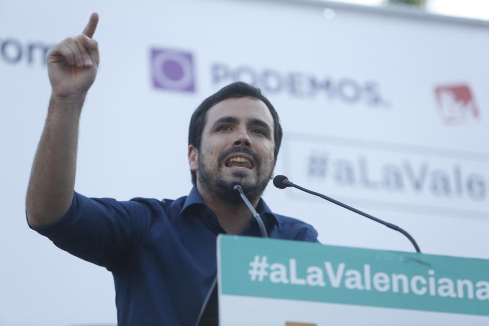 La coalición 'A la valenciana' ha celebrado este acto de campaña en el Parque Lo Morant