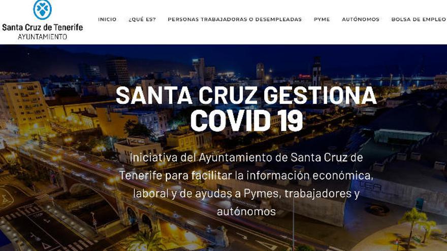 Página principal de la nueva web impulsada por el Ayuntamiento de Santa Cruz de Tenerife.