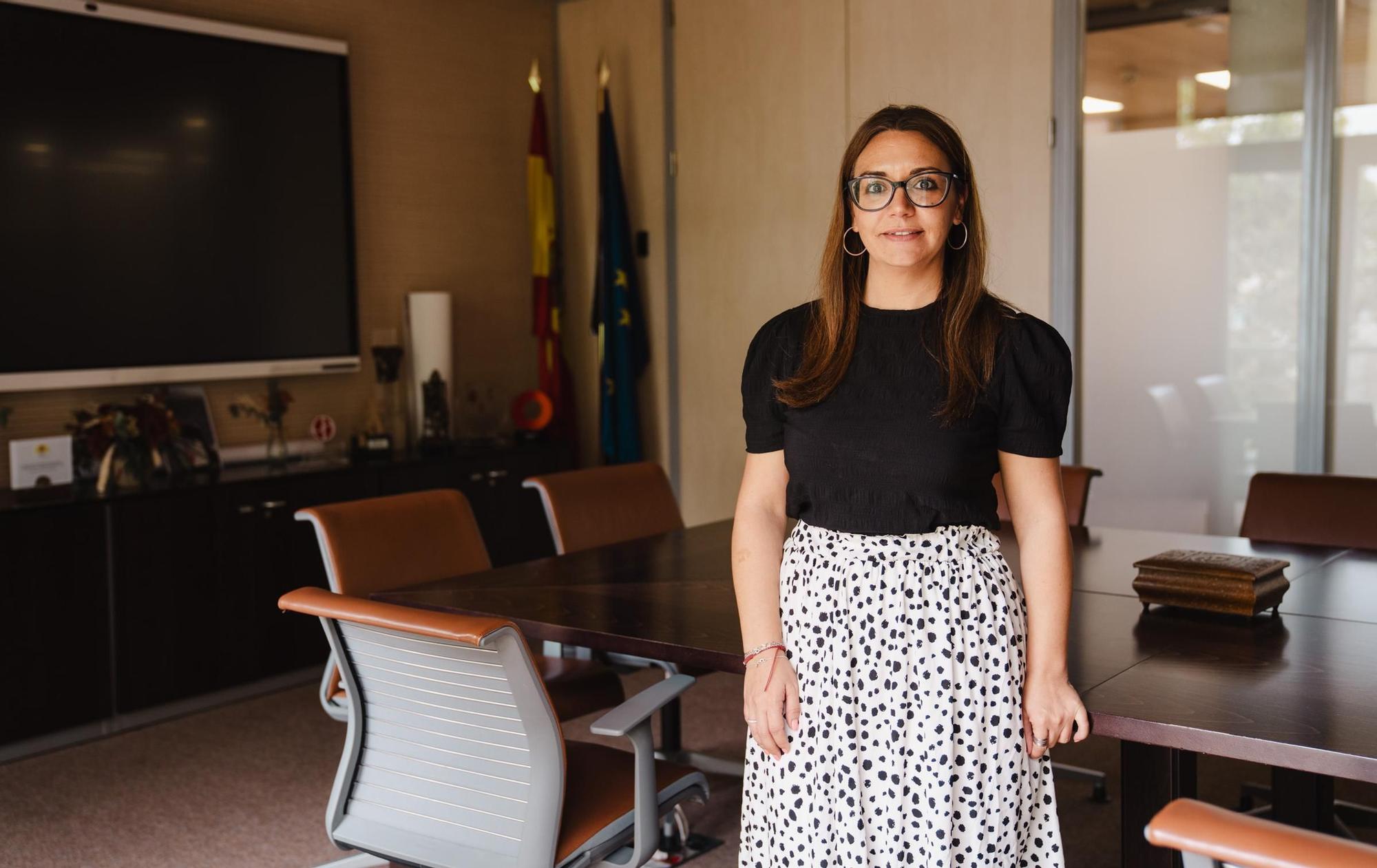 La alcaldesa de Rivas Vaciamadrid, Aída Castillejo, en el Consistorio.