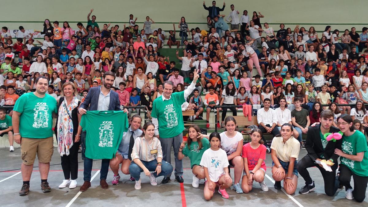 Caballero, en la clausura de un campamento urbano de As Travesas en el verano de 2019