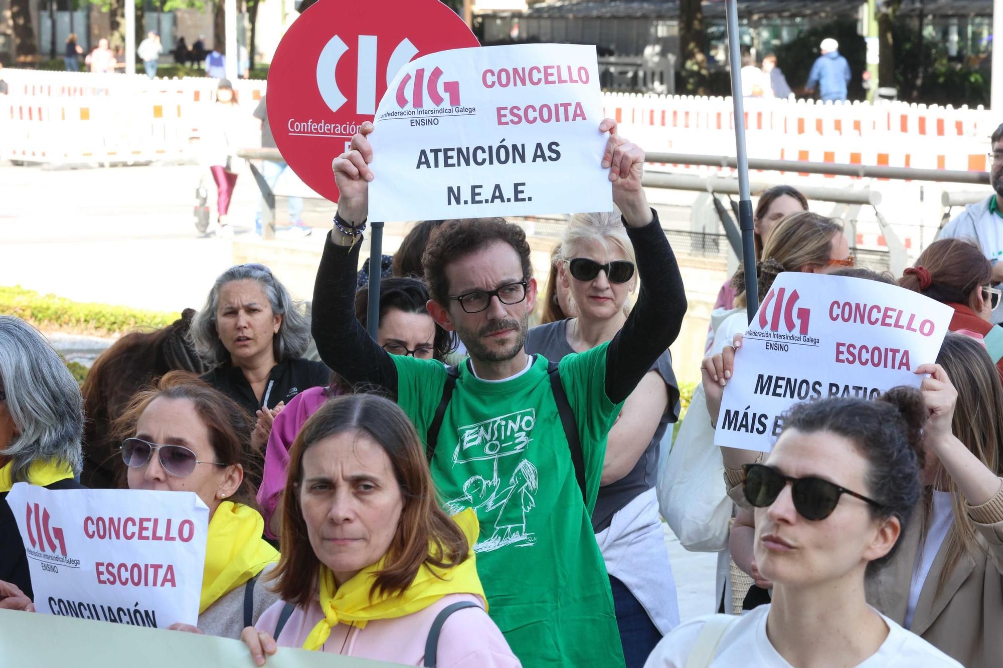 Nueva protesta de la plantilla de las escuelas infantiles municipales de A Coruña