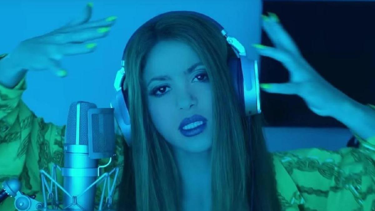 Shakira, en el videoclip de la sesión con Bizarrap.