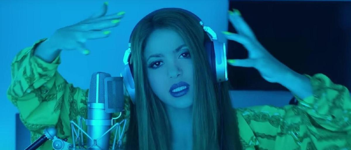 Shakira, en el videoclip de la sesión con Bizarrap.