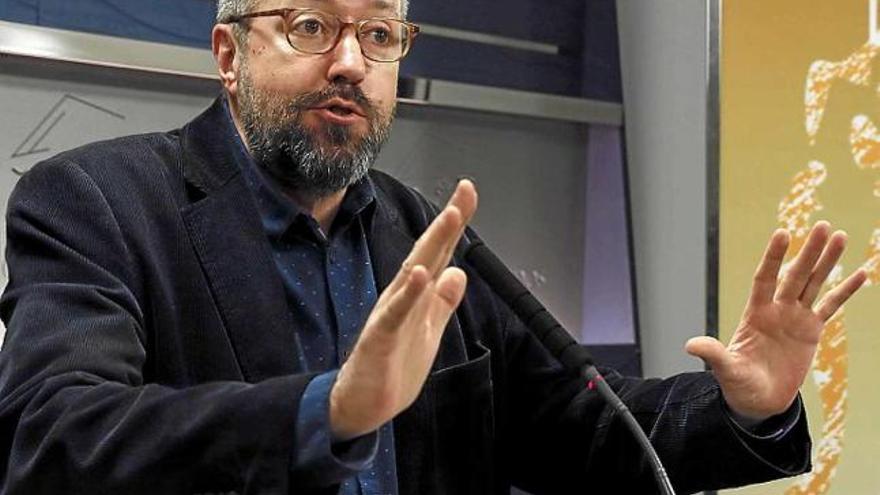 El portaveu de Ciutadans, Joan Carles Girauta, ahir