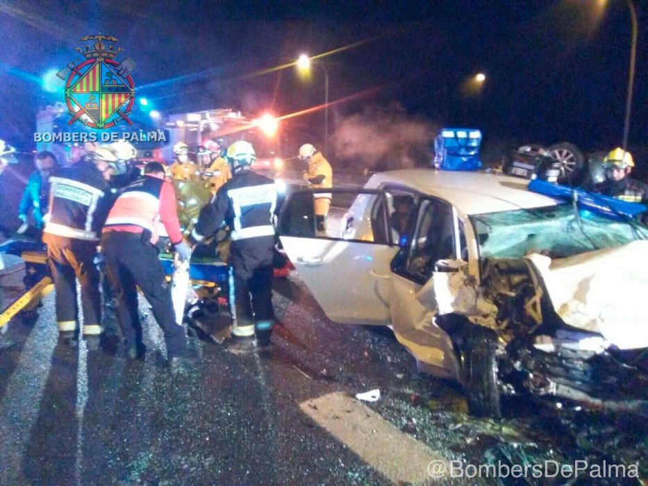 Un conductor kamikaze causa un accidente mortal en la autopista de Inca