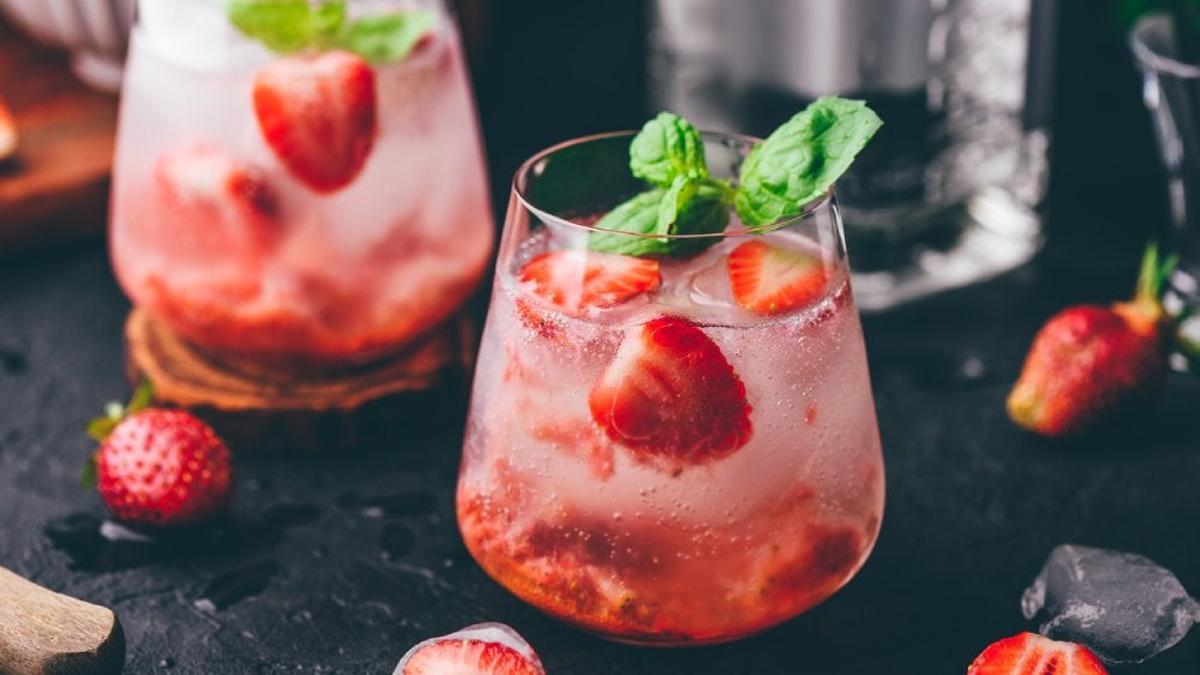 Mocktail con fresas