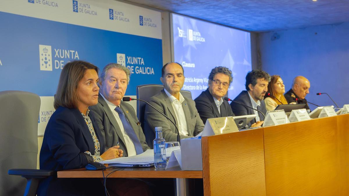 Patricia Argerey, directora de la Axencia Galega de Innovación en el momento de su intervención.