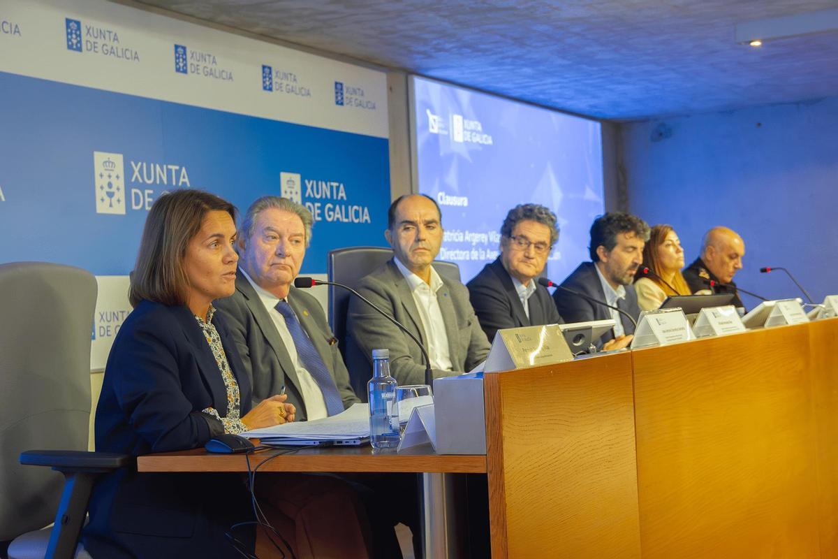 Patricia Argerey, directora de la Axencia Galega de Innovación en el momento de su intervención.