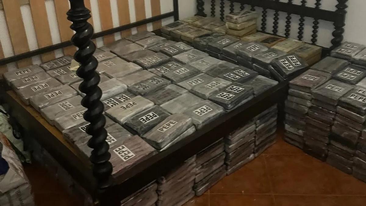 La droga incautada.