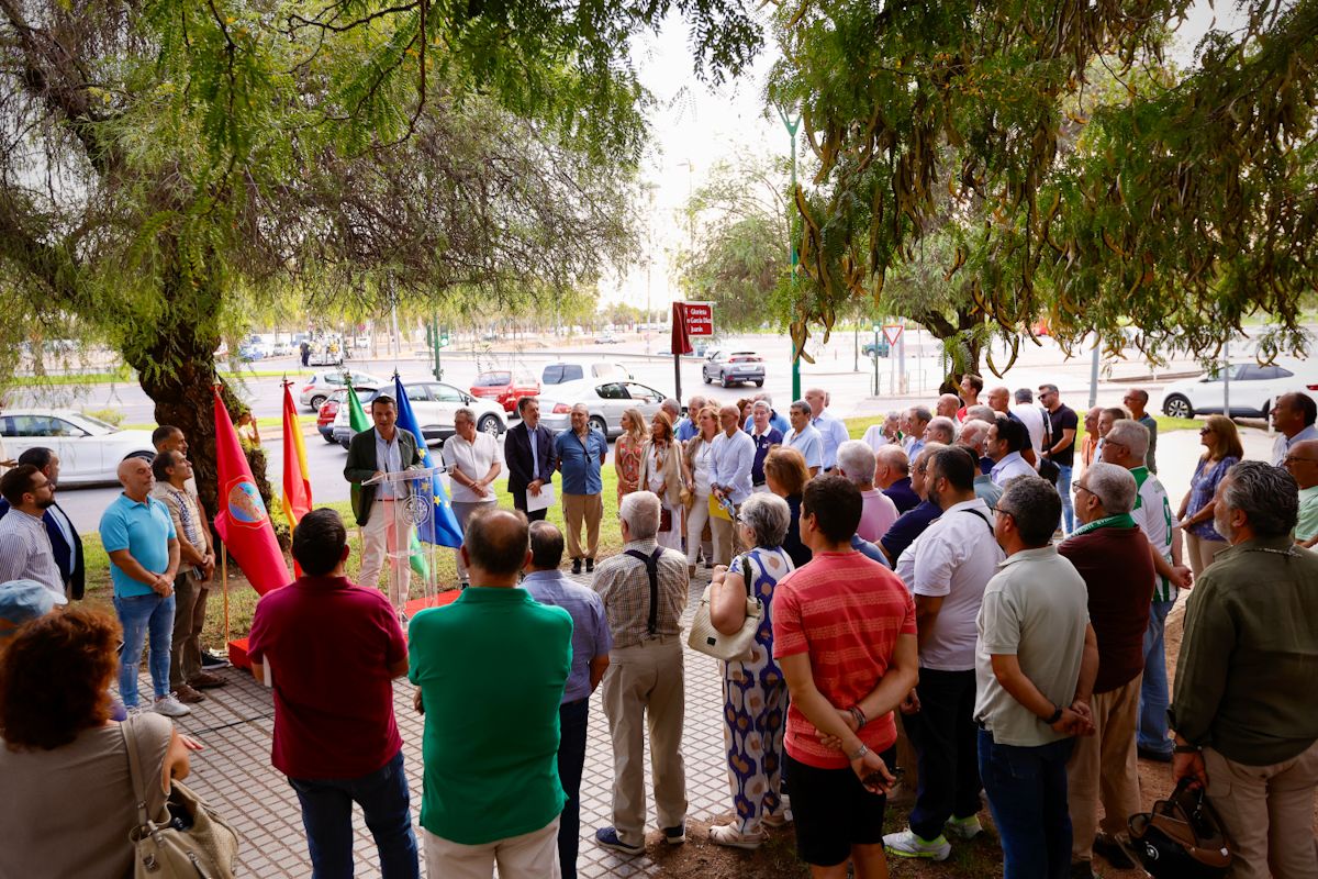 Inauguración de la Glorieta Juan García Díaz 'Juanín'