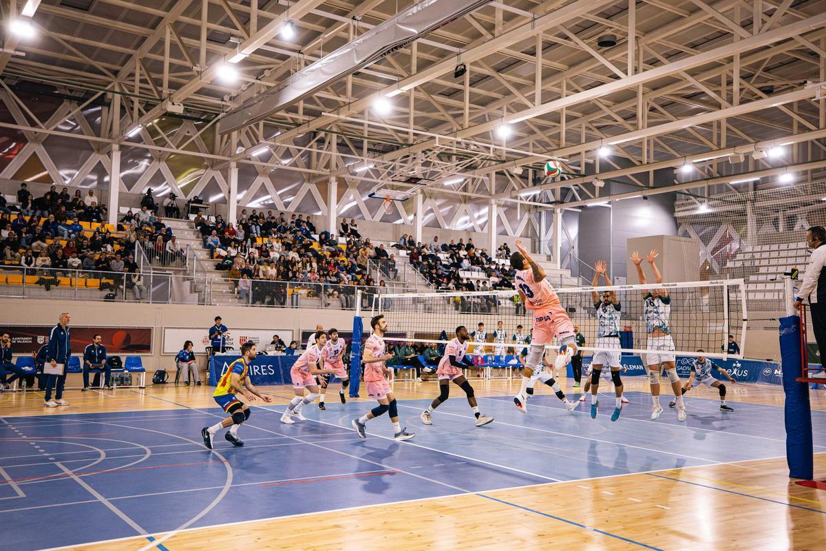 Un momento del partido.