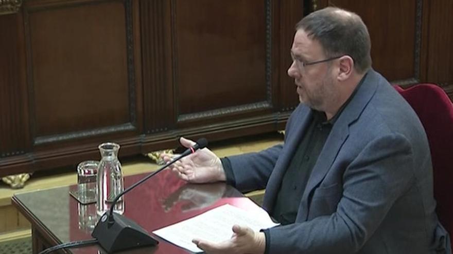 Junqueras en el juicio del &#039;procés&#039;.