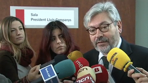 El regidor de Medi Ambient, Joan Puigdollers, explica que s’aparca la privatització del Tibidabo.