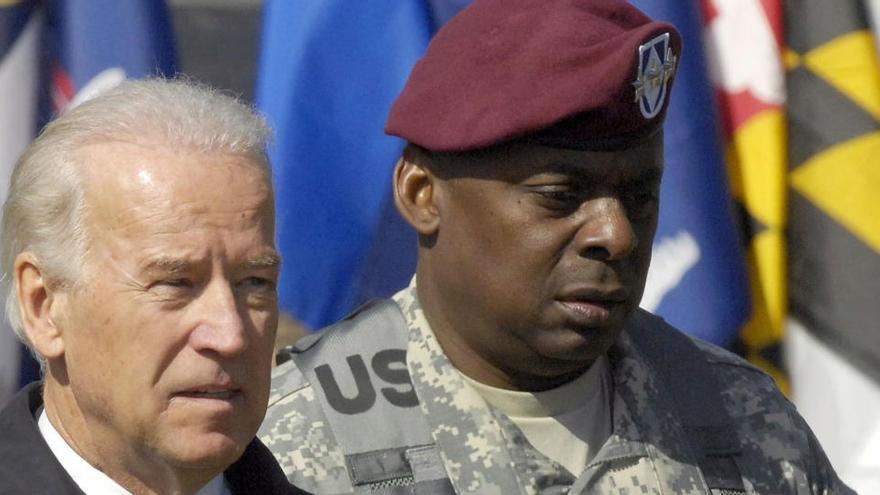 Joe Biden y el general Lloyd J. Austin III