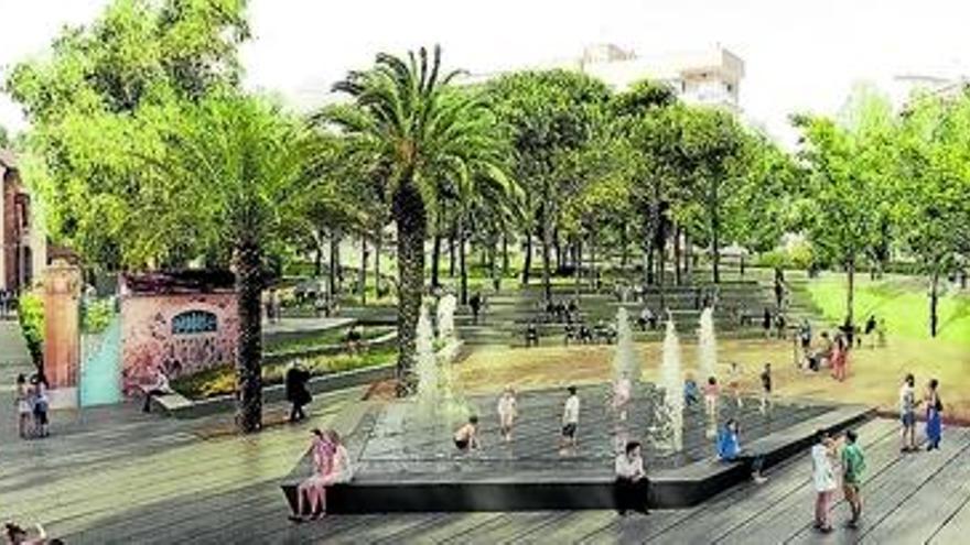 Imatge virtual del futur parc urbà