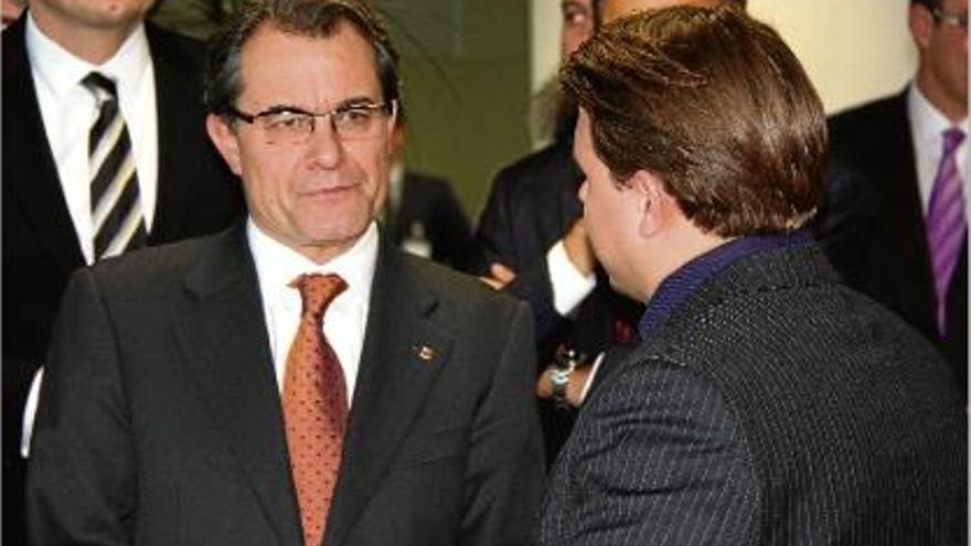 El president de la Generalitat, Artur Mas, va reunir-se amb empresaris en el fòrum Santcugat Tribuna.