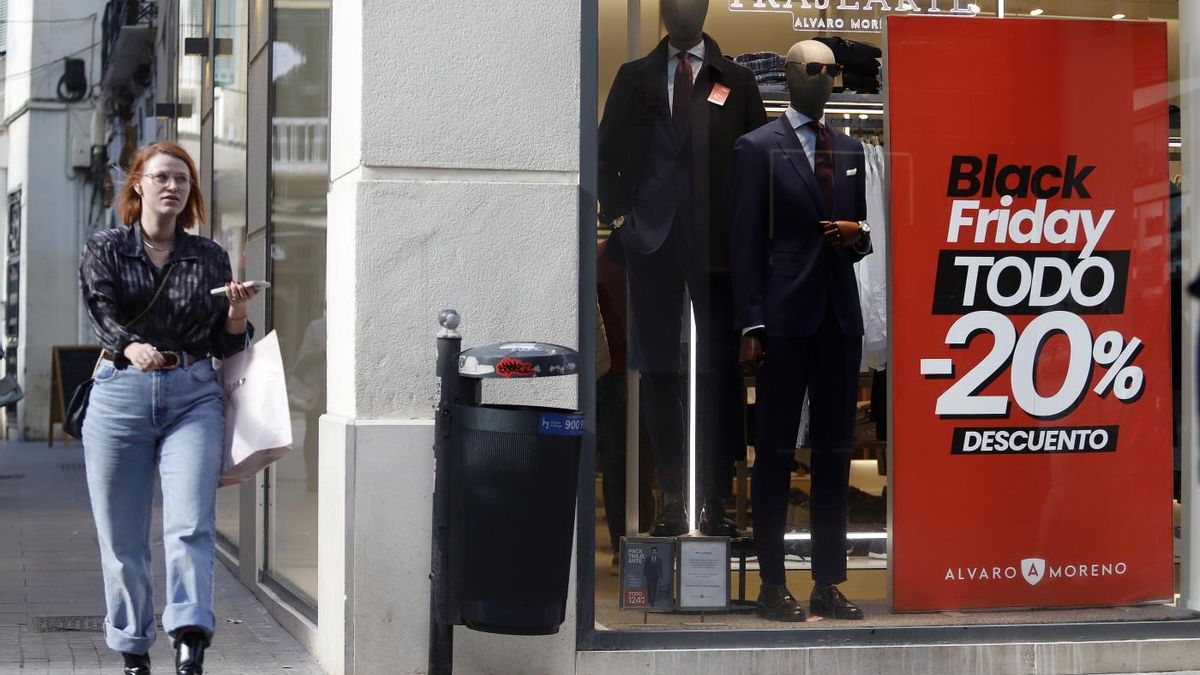 Rebajas del Black Friday en Málaga, el pasado 2022.