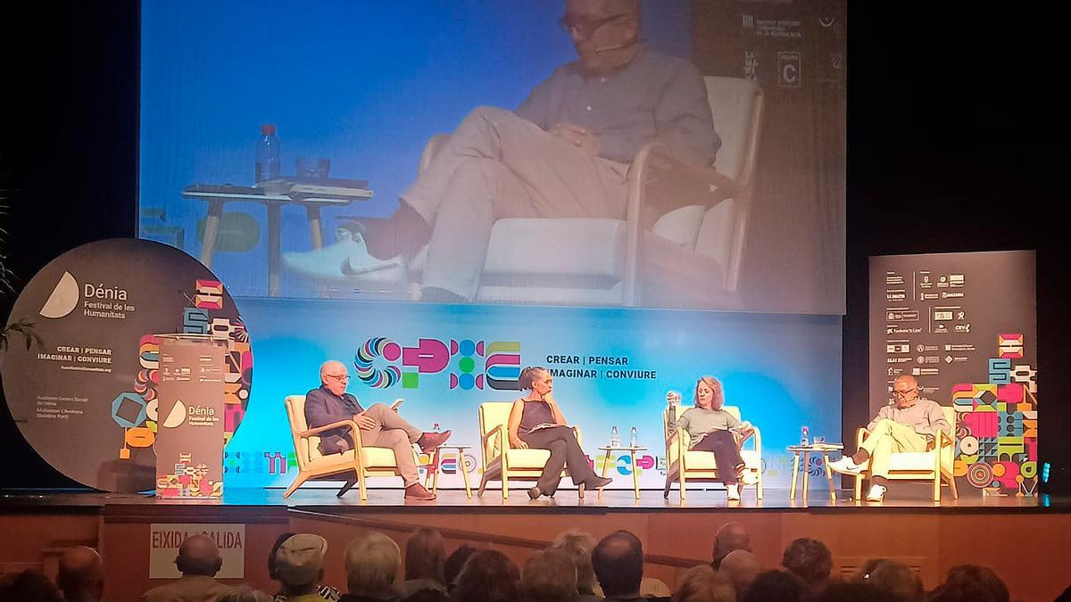 Edurne Portela, Marta Sanz y Jordi Amat, en el Festival de Humanidades de Denia