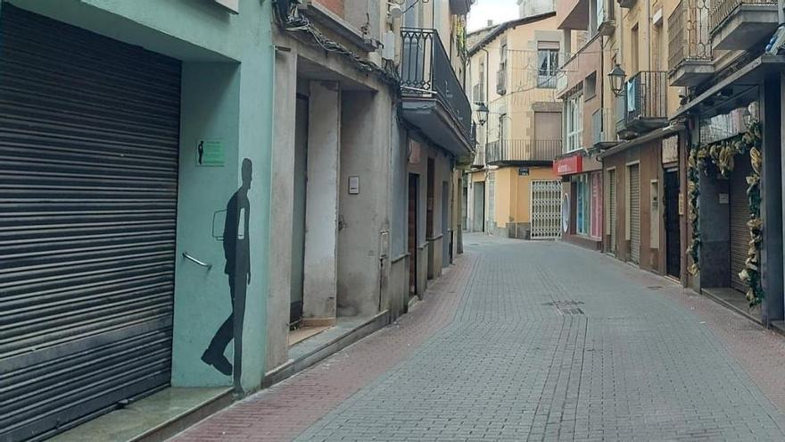 El carrer del Cos de Sallent, on s'ubica el domicili on va tenir lloc l'apunyalament