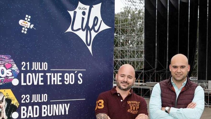 Por la izquierda, Marino González y Jesús Martínez Salvador, ayer, en la presentación del evento.