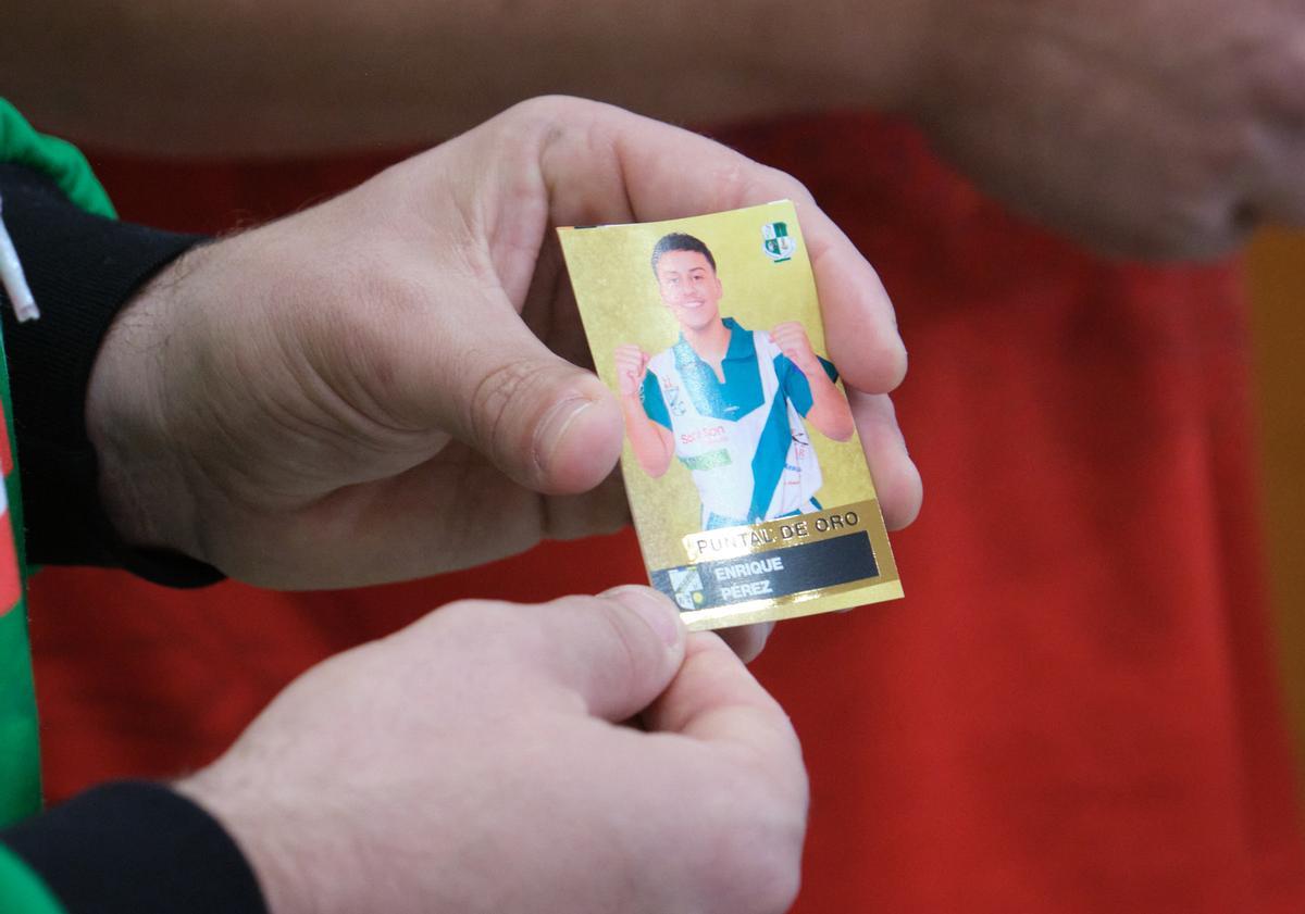 Ejemplo de una estampa de Puntal de Oro.