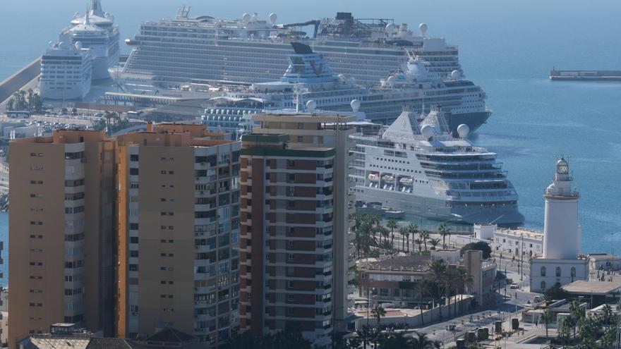 El número de cruceristas crece un 98,3% en Málaga hasta los 195.000