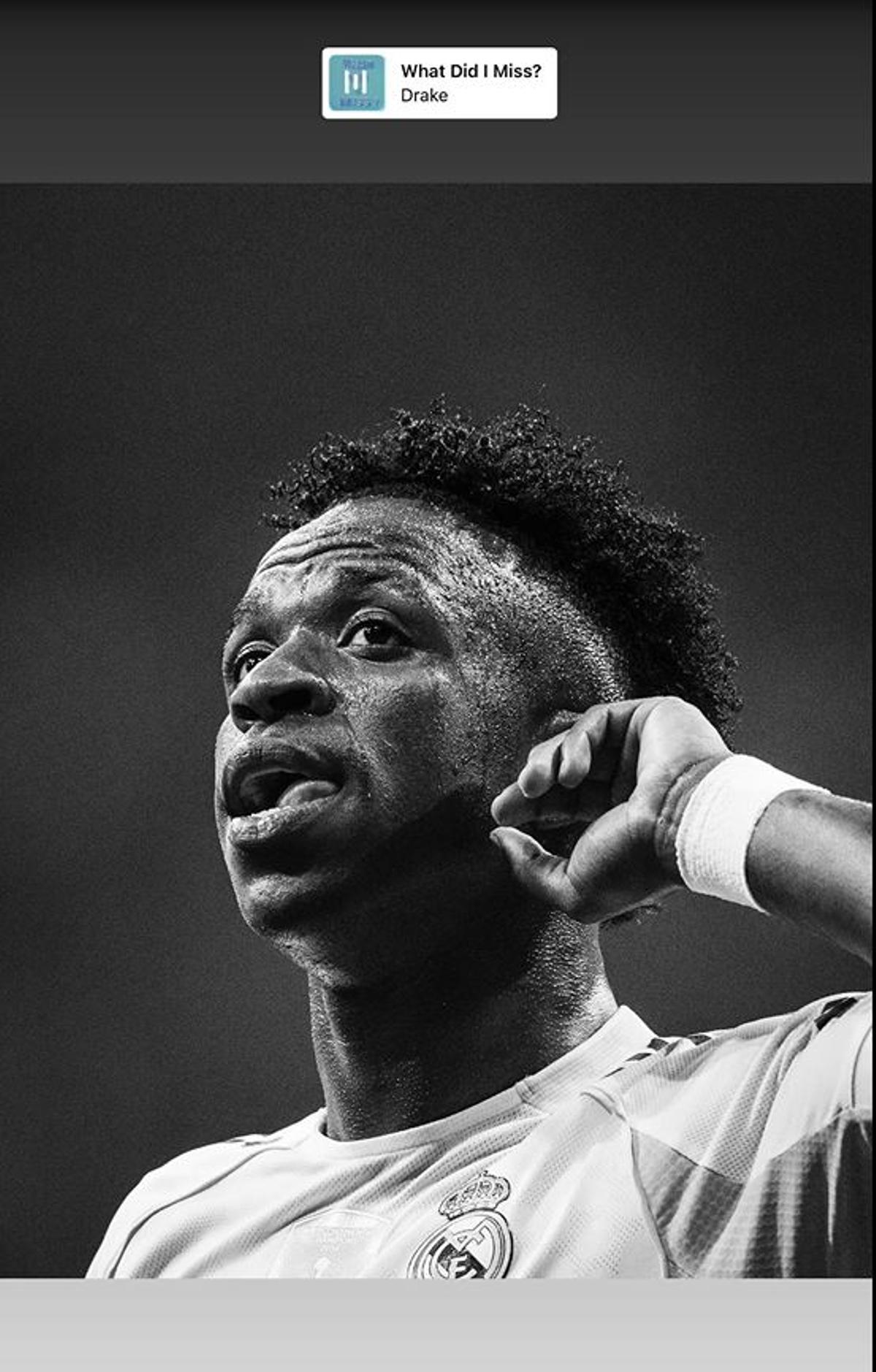 El 'mensaje' de Vinicius en sus redes sociales